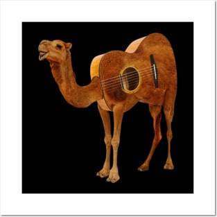 Camel Guitar Design Posters and Art